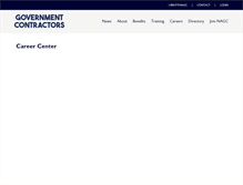 Tablet Screenshot of careers.governmentcontractors.org